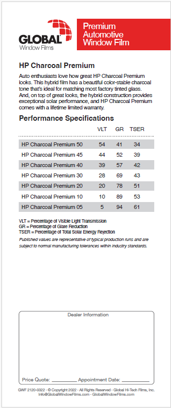 HP Charcoal Premium Brochures